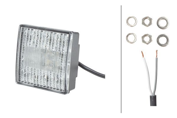 VF FEU RECUL LED CARRE 24V