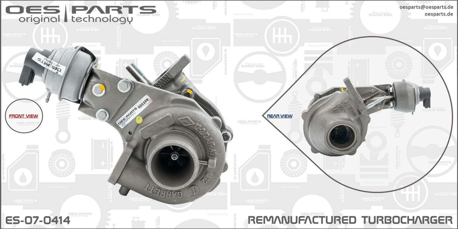 OES PARTS ES-07-0414 - Lader, Aufladung