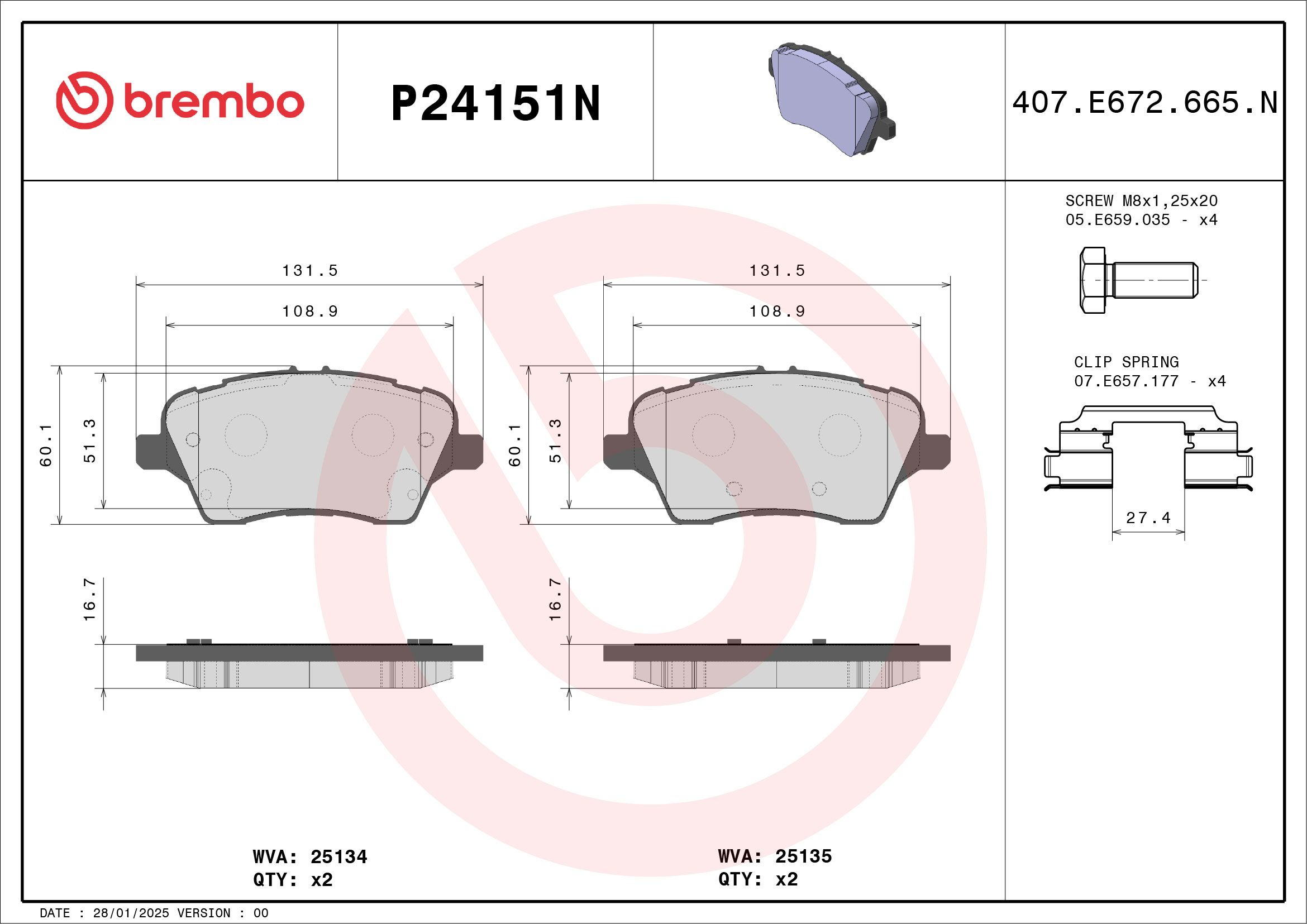 FORD RIESTA WZ 13-19 (FRT) - TecDoc 1