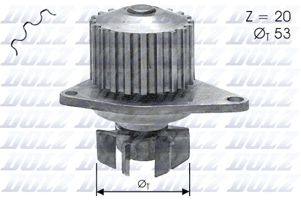 Water Pump, engine cooling C110