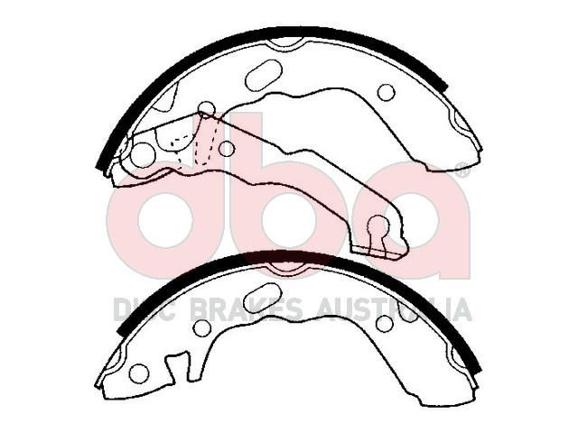 Street Series Brake Shoes [Hyundai Excell 180mm] - TecDoc Only