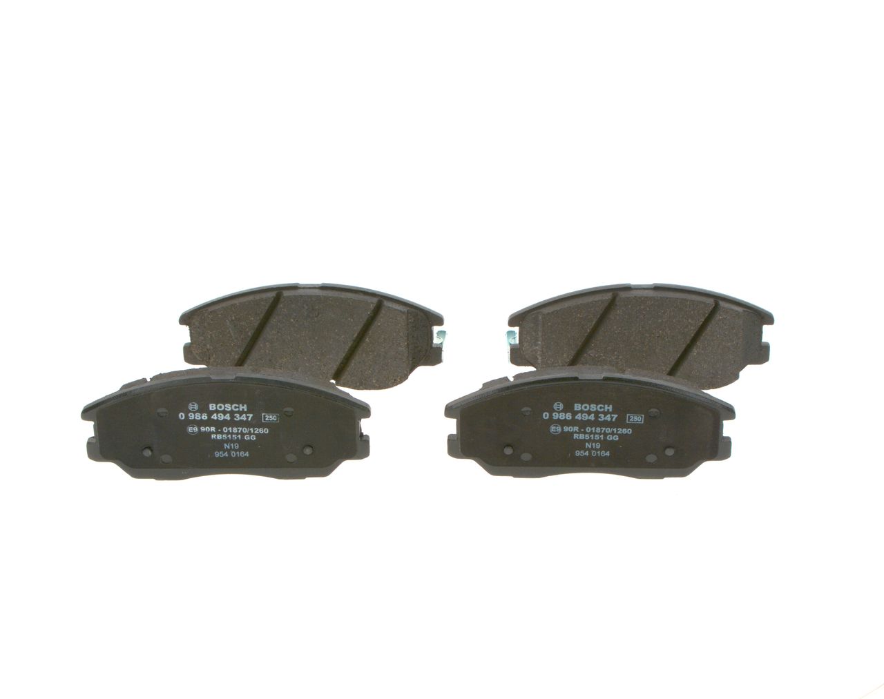 Brake Pad Set, disc brake 0 986 494 347