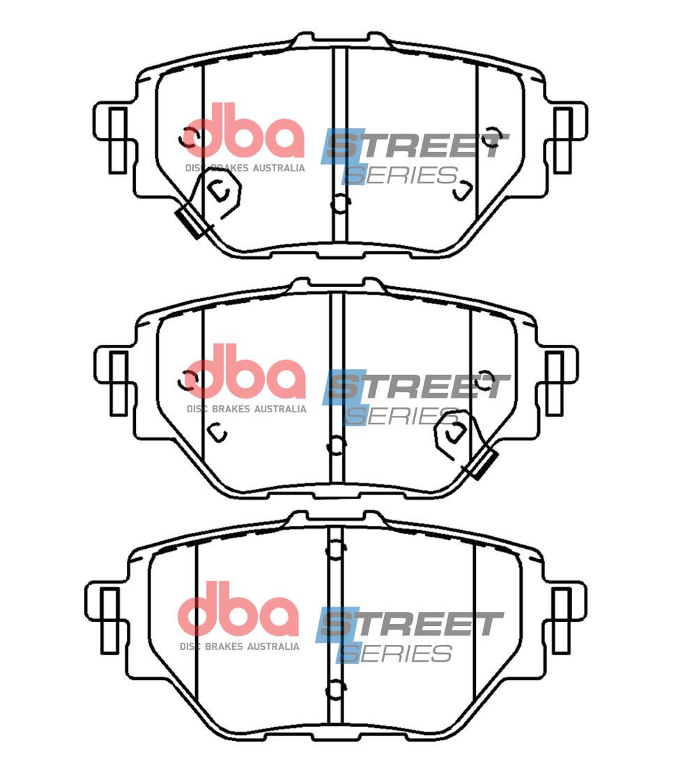 DBA SS STREET SERIES BRAKE PADS [ MG HS 1.5L 119kw 2019 -> R ] - TecDoc Only