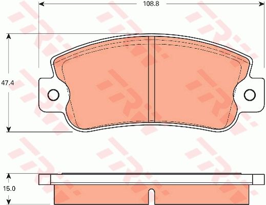 TRW DISC BRAKE PADS - TecDoc Only