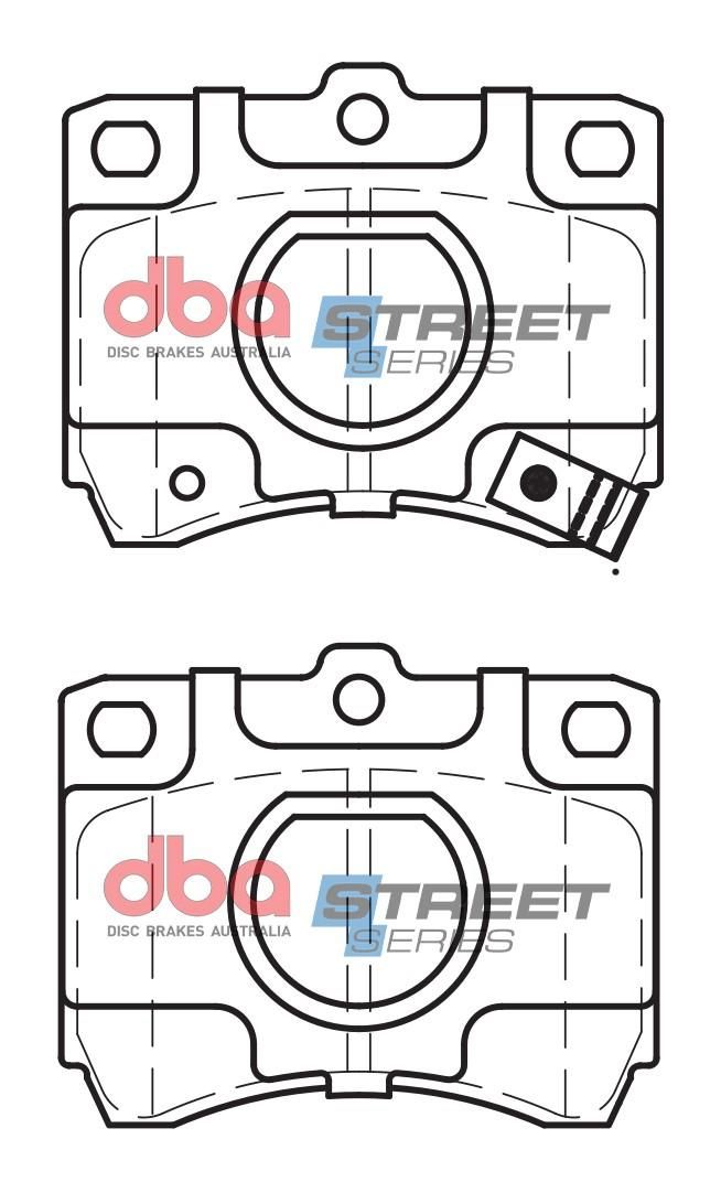 DBA SS STREET SERIES BRAKE PADS [ Ford/Kia & Mazda 1985-2014 F ] - TecDoc Only