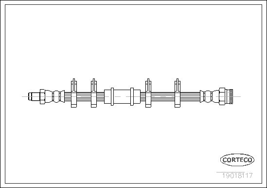 FLEXIBLE DE FREIN FIAT 131  0705