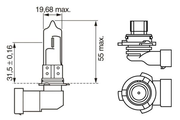 Glühlampe, Fernscheinwerfer