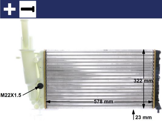 Radiador, refrigeración del motor