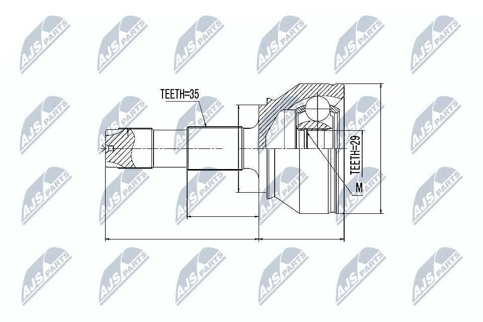 Gelenksatz, Antriebswelle