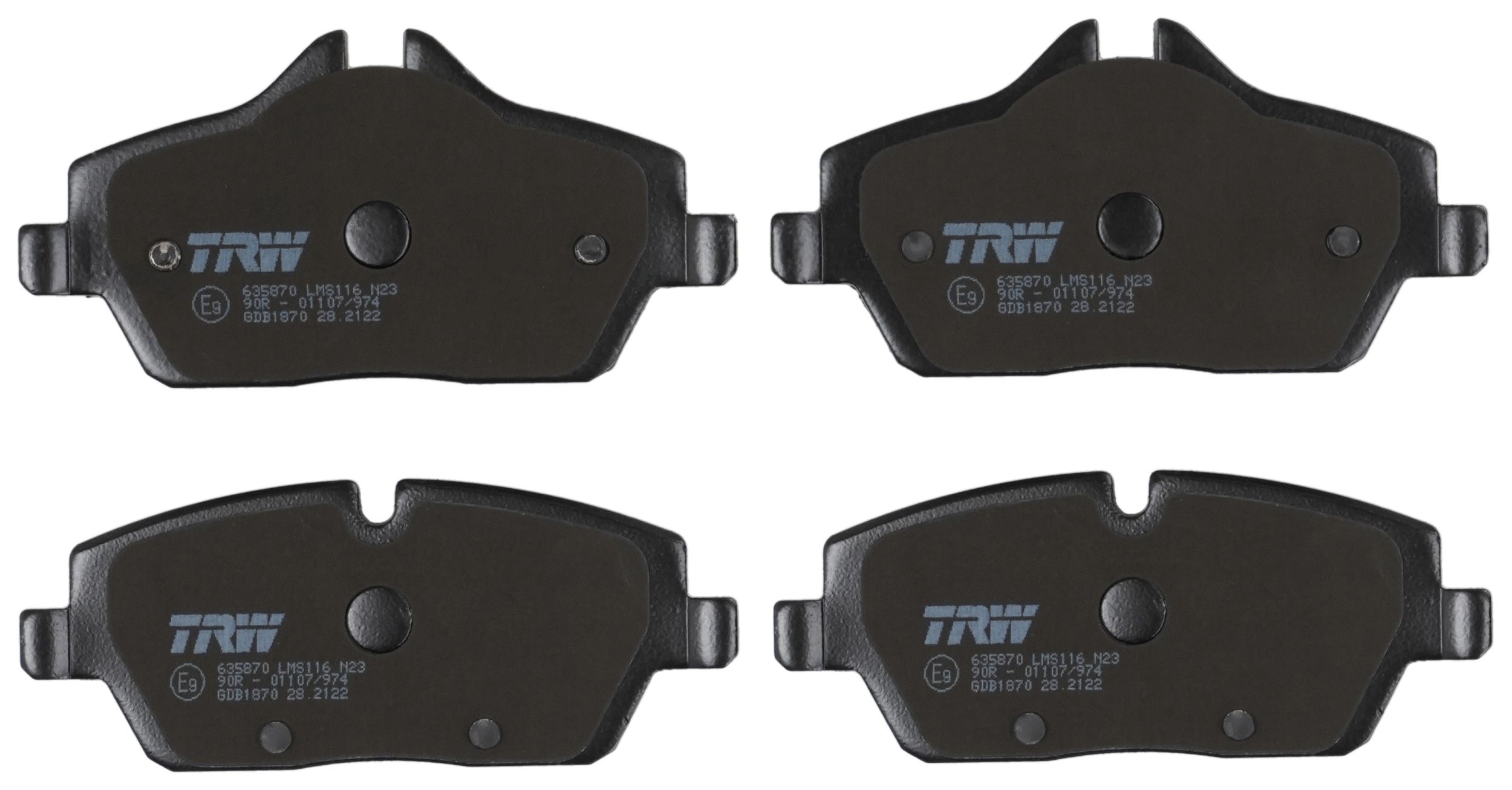 TRW DISC BRAKE PADS - TecDoc 2