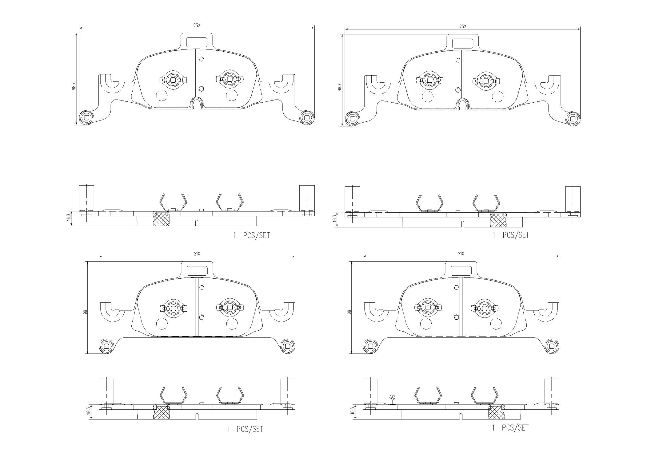 BREMBO P85164NX - Bremsbelagsatz, Scheibenbremse XTRA LINE - Ceramic