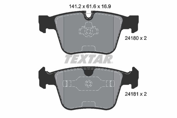 Brake Pad Set, disc brake 2418001