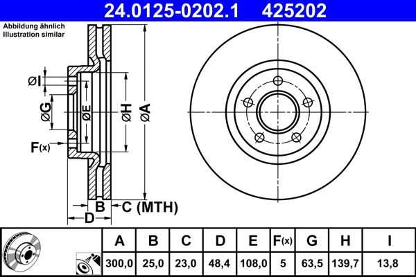 Brake Disc 24.0125-0202.1