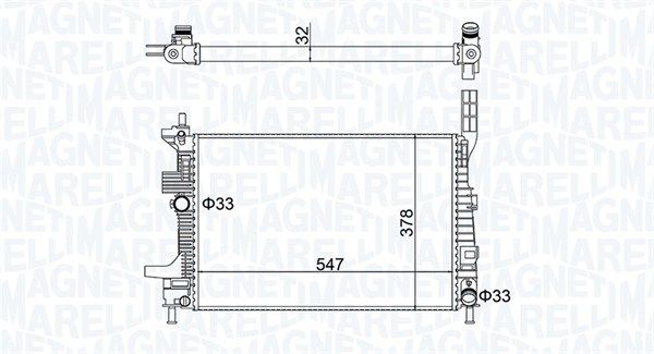 Radiator, engine cooling 350213159700