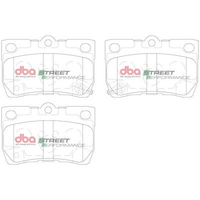 DBA SP STREET PERFORMANCE BRAKE PADS [ Lexus 2005-2014 R ] - TecDoc Only