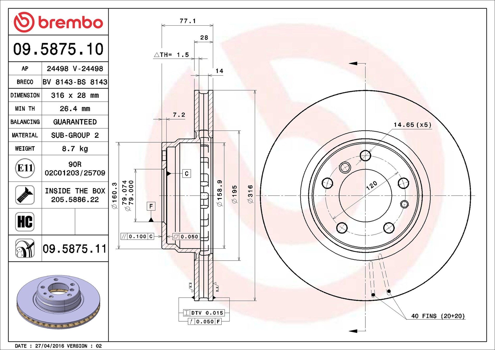 BMW 730i E38 94-98 (FRT) - TecDoc 1