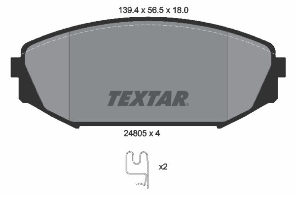 Brake Pad Set, disc brake 2480501