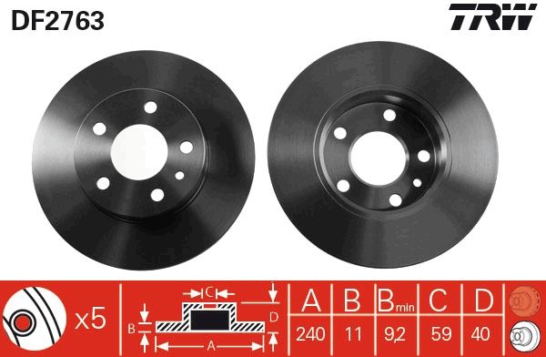 PAIRE DE DISQUES  9900