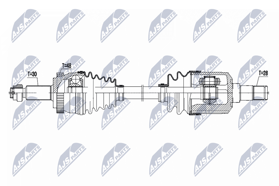 NTY NPW-KA-411 Antriebswelle