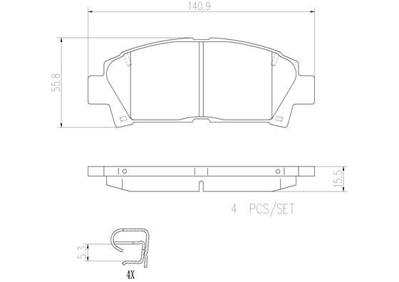 TOYOTA MR2 SW20R 89-99 (FRT) *Holes - TecDoc 1
