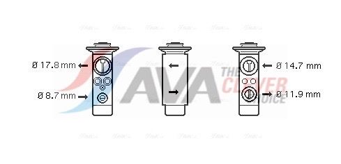 BW1361 AVA QUALITY COOLING táguló szelep, klímaberendezés