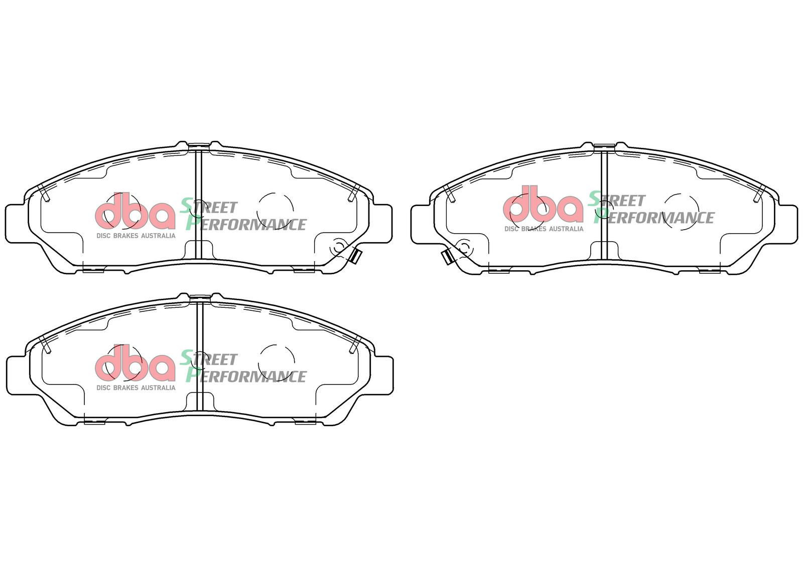 DBA SP PERFORMANCE BRAKE PADS [ GMC Acadia / Holden Acadia 2018-on F ] - TecDoc Only