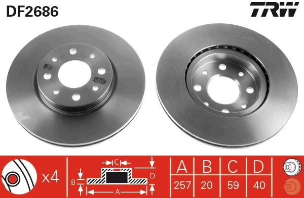 Brake Disc DF2686