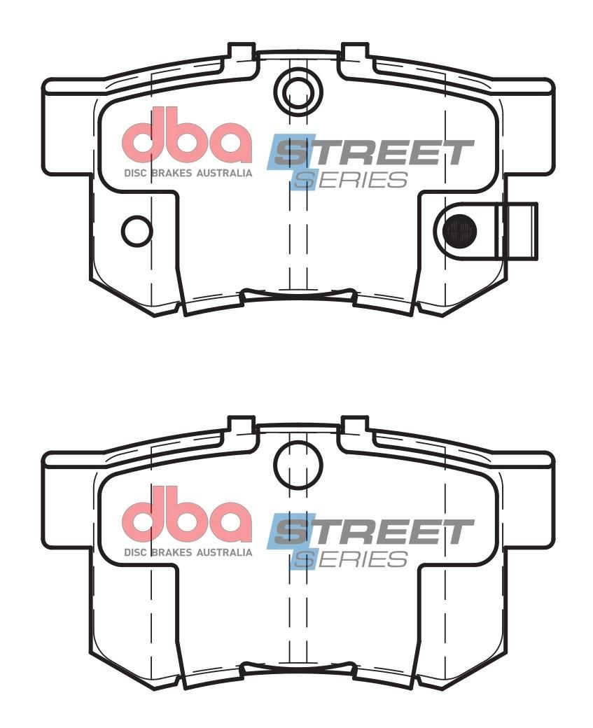 DBA SSEV STREET SERIES BRAKE PADS [ Honda Insight Hybrid  / CRZ Hybrid 2010 on  On R ] - TecDoc Only