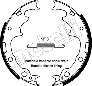 METELLI 53-0349 - Bremsbackensatz