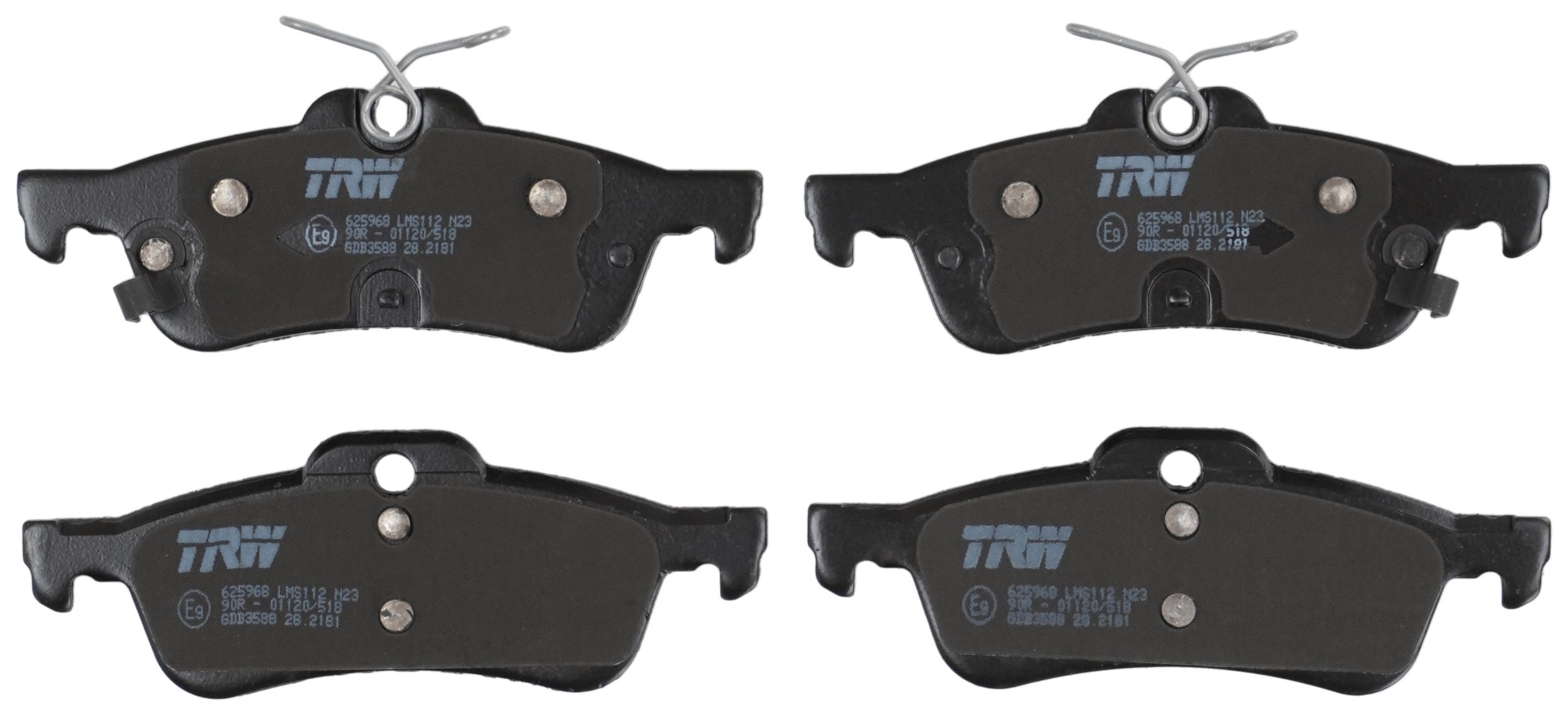 TRW DISC BRAKE PADS - TecDoc 2