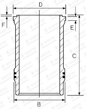 15-480090-00 GOETZE ENGINE hengerpersely