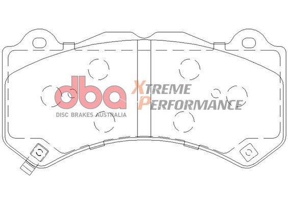 DBA XP PERFORMANCE BRAKE PADS [ Jeep SRT F ] R90 Approved - TecDoc Only