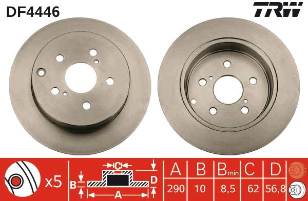 TRW BRAKE DISC - TWIN PACK - TecDoc Only