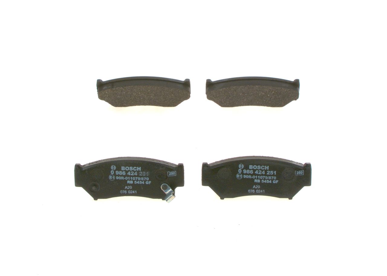 Brake Pad Set, disc brake 0 986 424 251