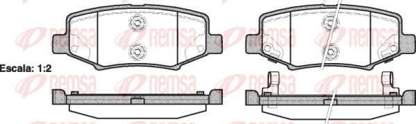 Premium Rear Brake Pad Set Premium Rear Brake Pad Set