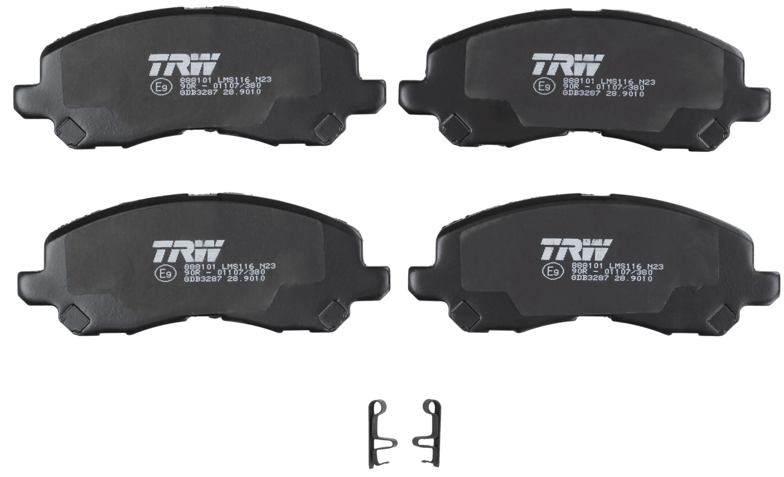 TRW DISC BRAKE PADS - TecDoc 2