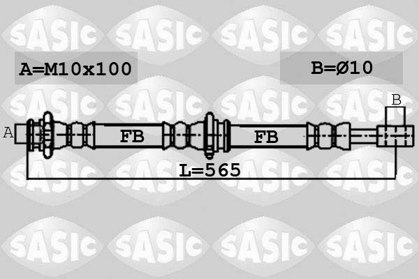 6606157 SASIC fékcső