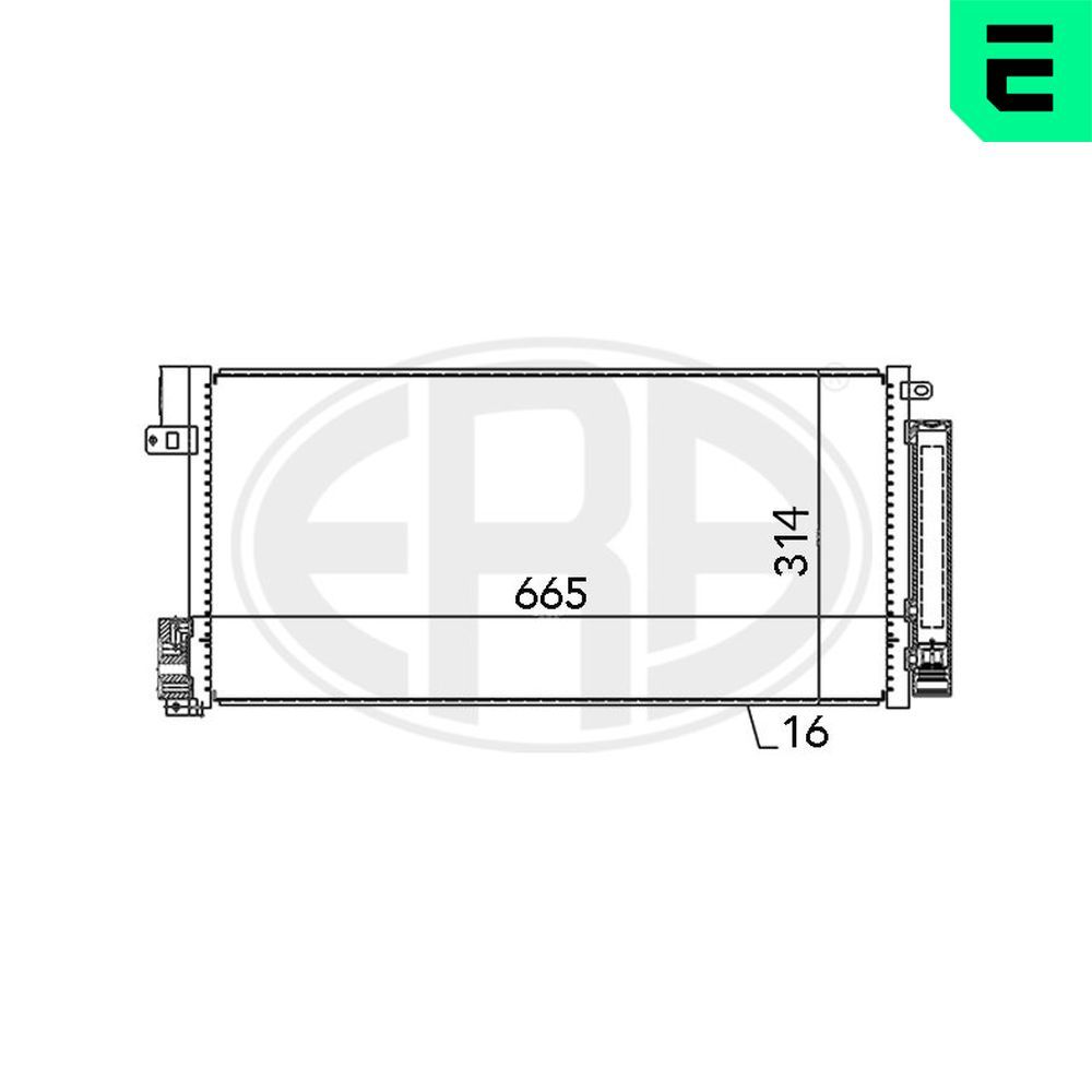 ERA 667004 - Kondensator, Klimaanlage