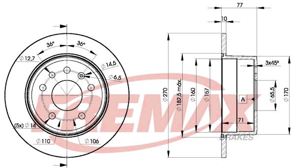 BD-9207 FREMAX féktárcsa