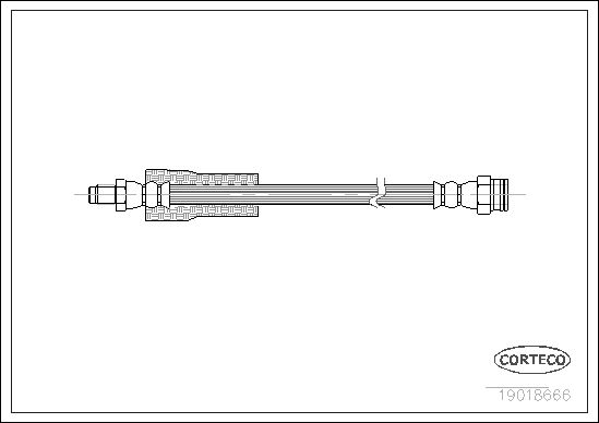 FLEXIBLE DE FREIN PEUGEOT-PEUGEO  0705