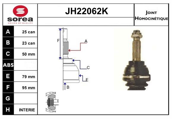 KIT CV JOINT AVEC KR066 - COLT