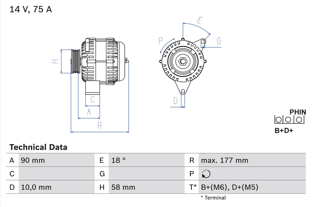 Alternator 0 986 049 111