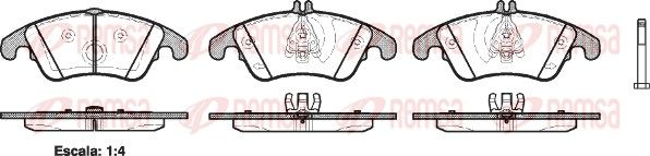 Premium Front Brake Pad Set Premium Front Brake Pad Set