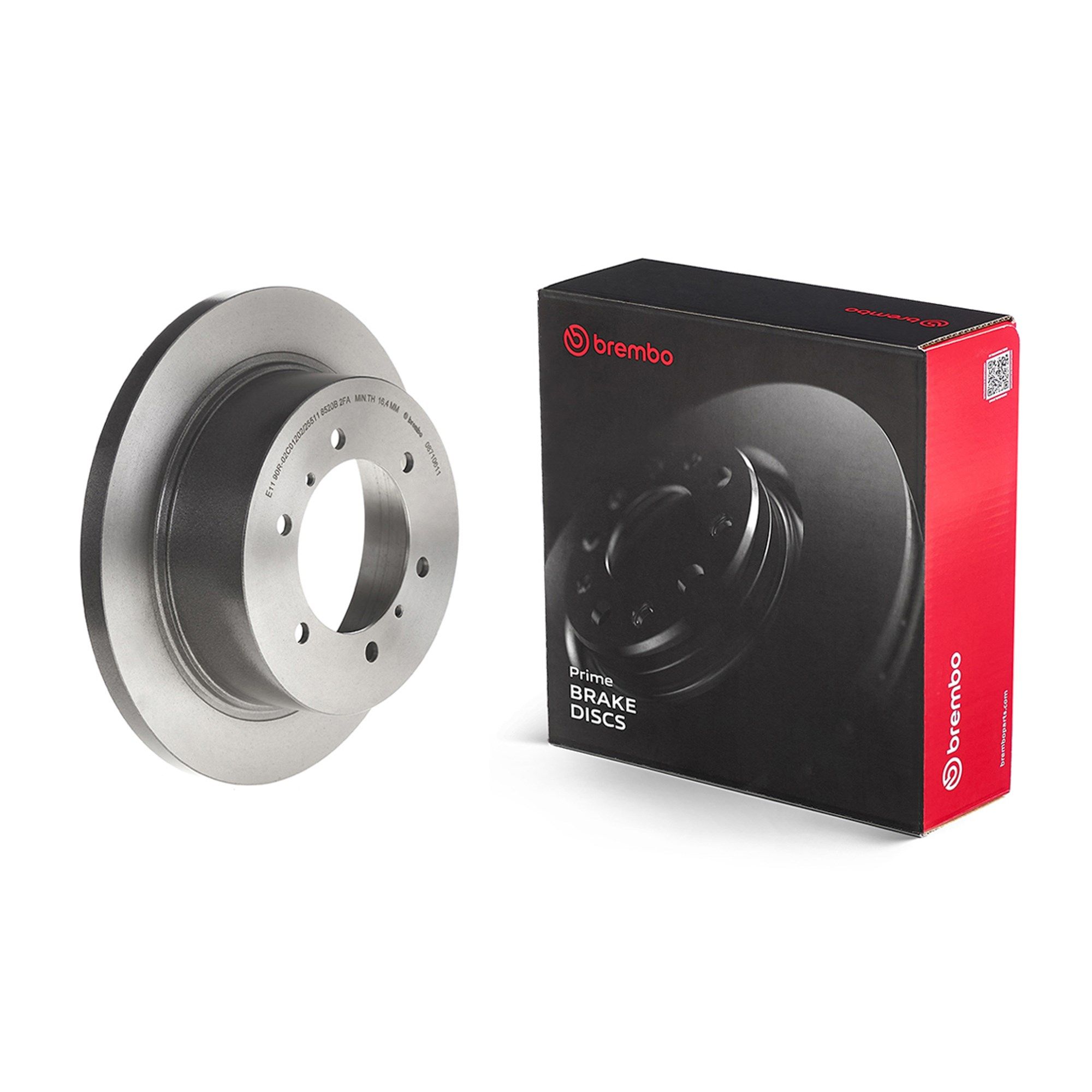 BREMBO 08.7106.11 - Bremsscheibe PRIME LINE - UV Coated