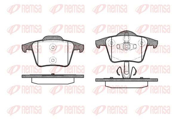 Brake Pad Set, disc brake 1044.00