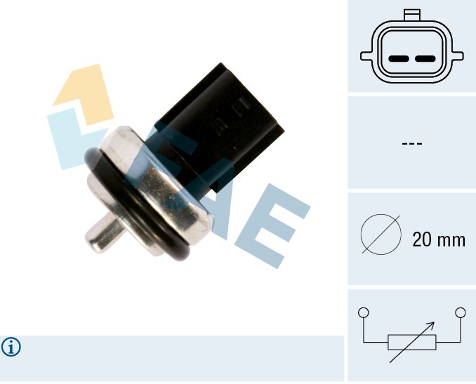 FAE 33811 - Sensor, Kühlmitteltemperatur