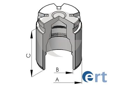 Piston, brake caliper 151384-C