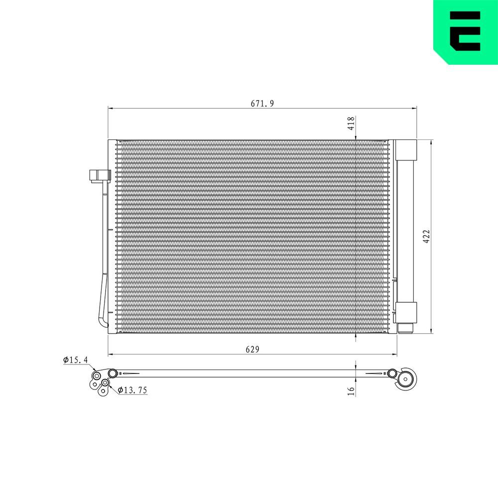 ERA 667393 - Kondensator, Klimaanlage