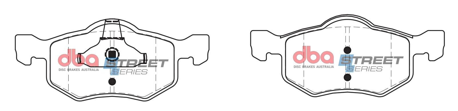 DBA SS STREET SERIES BRAKE PADS [ Ford & Mazda 1997-2014 F ] - TecDoc Only