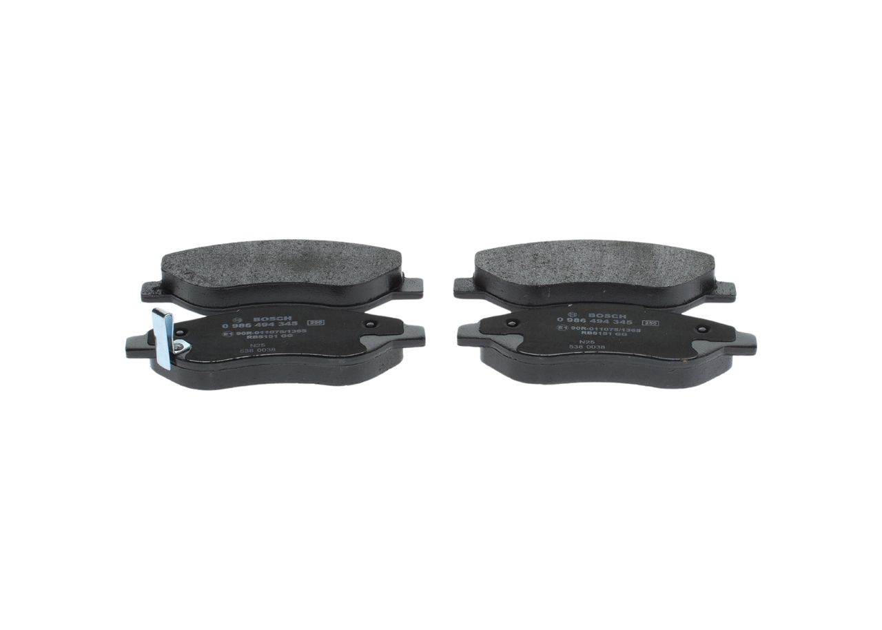 Bremsbelagsatz, Scheibenbremse